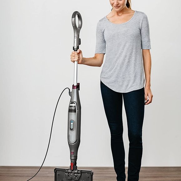Shark S5003D Genius Hard Floor Cleaning System Pocket Steam Mop, Burgundy/Gray - Picture 3 of 7